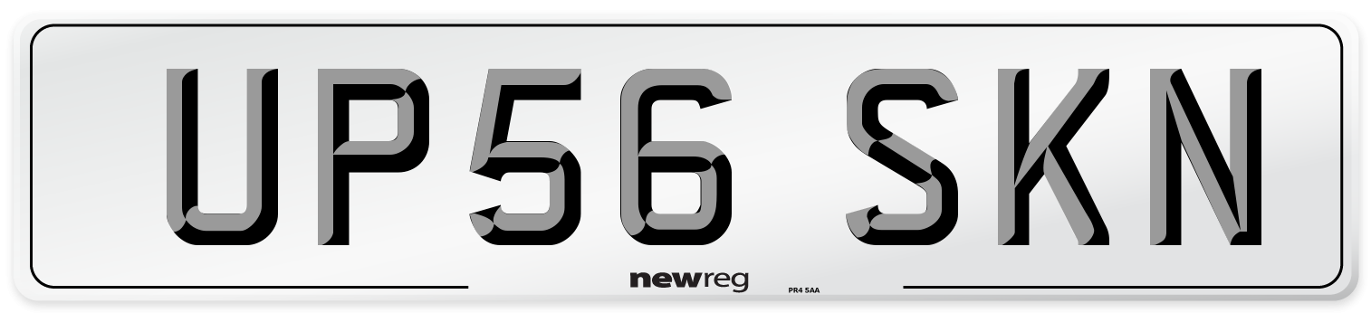 UP56 SKN Number Plate from New Reg
